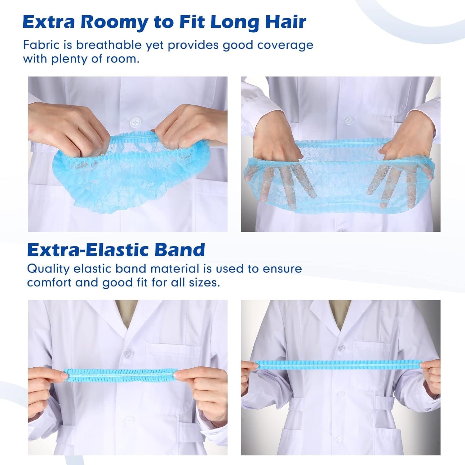 Blue Disposable Bouffant Cap