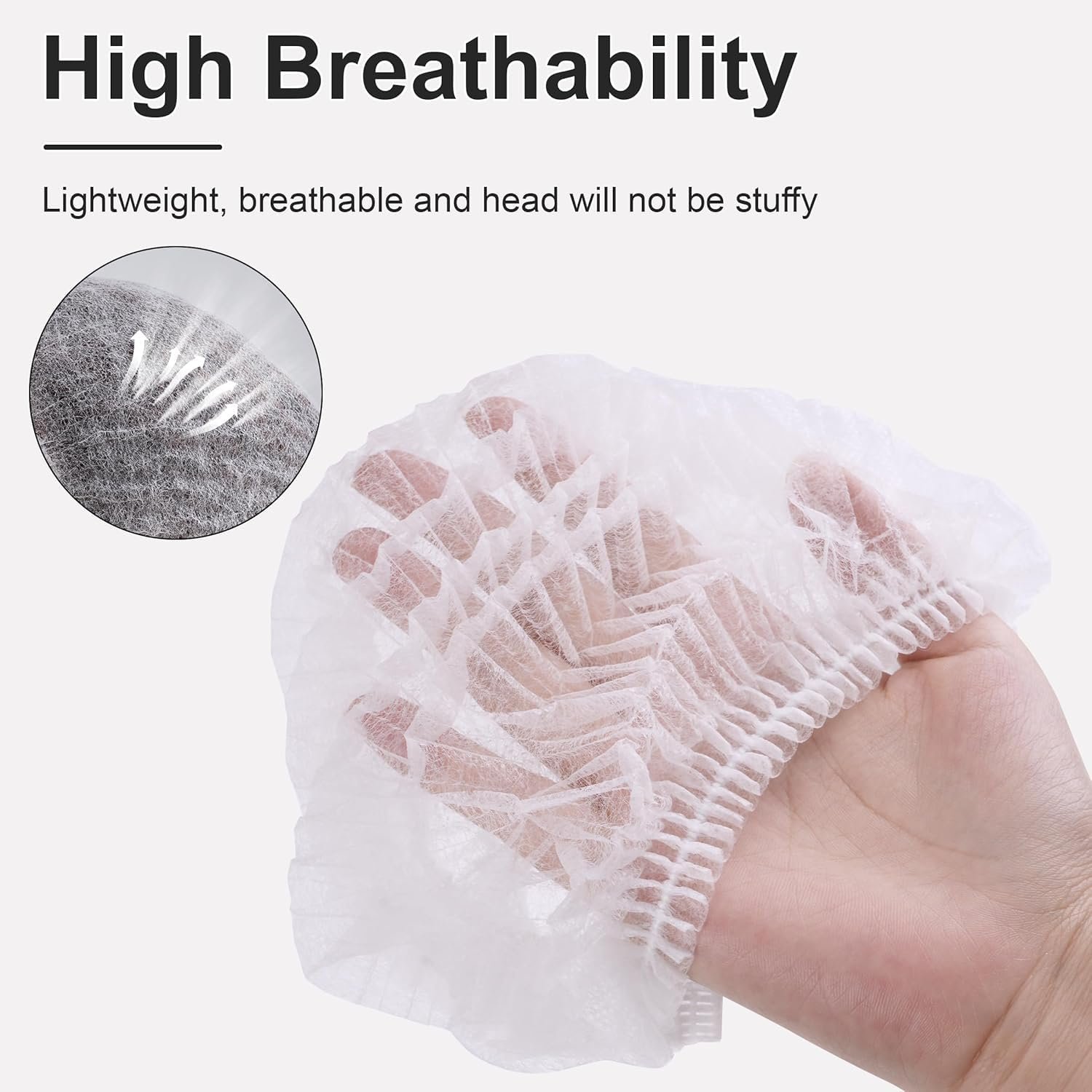 Non-Woven Bouffant Cap White
