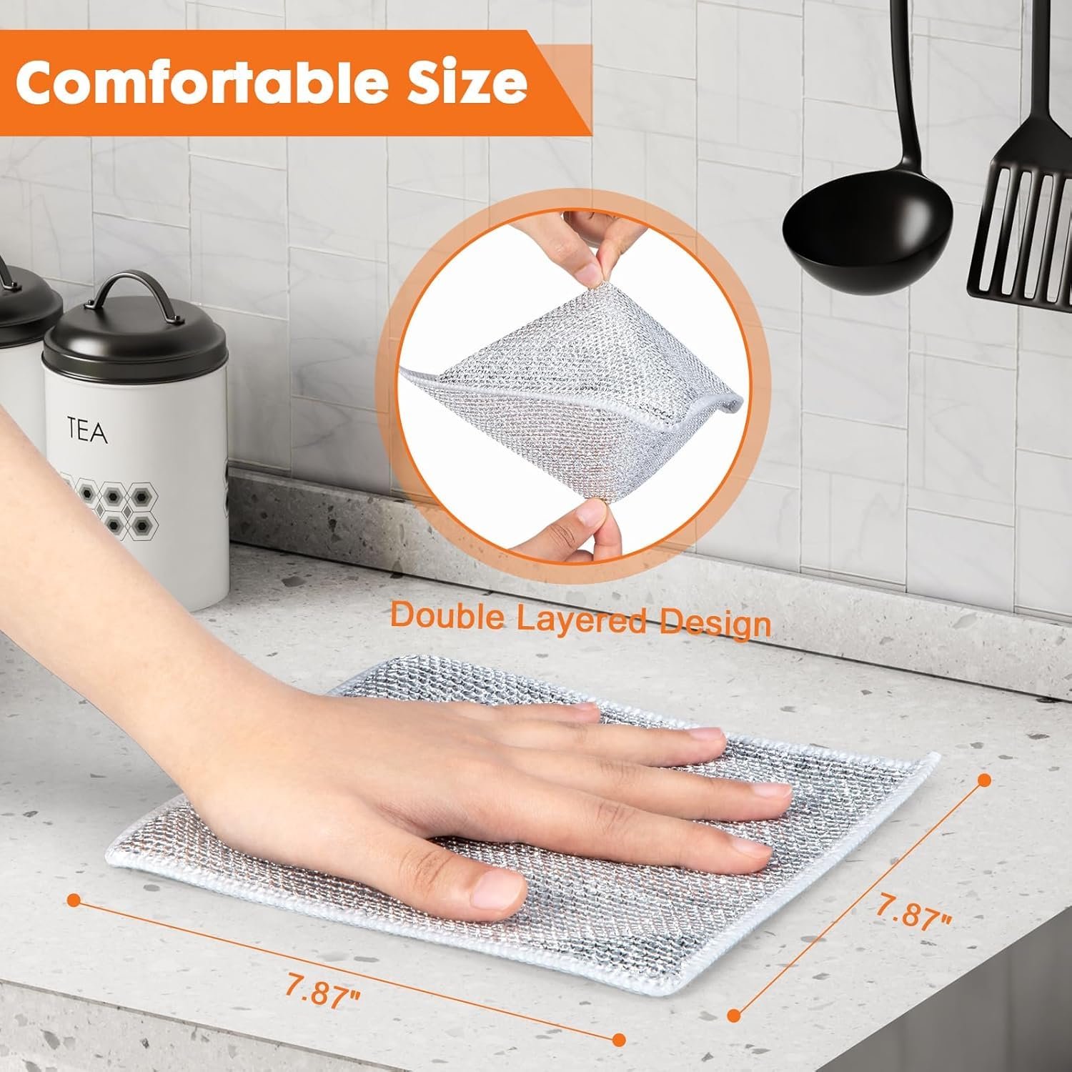 Double Layer Dish Wash Cloth