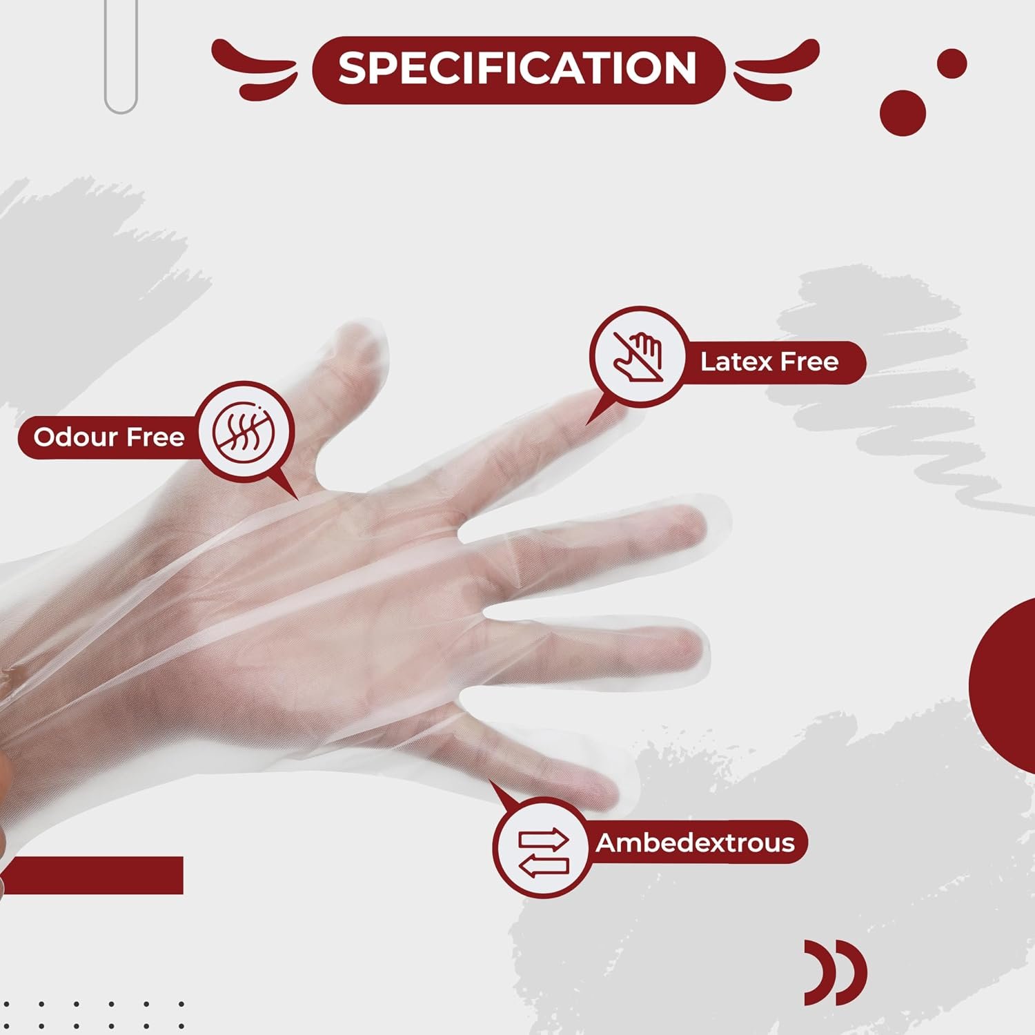Transparent Disposable Hand Gloves