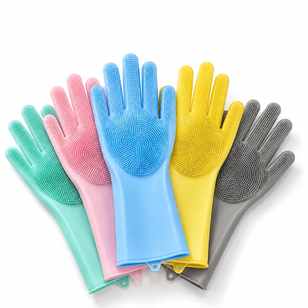 Silicone Dishwashing Gloves Heat Resistant Assorted Color