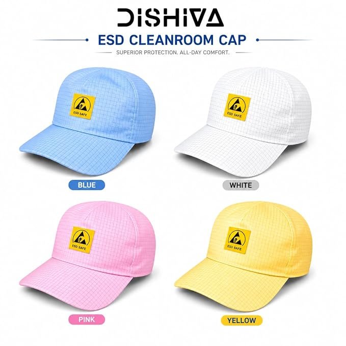 Cleanroom Safety Cap Yellow